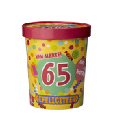 Gekleurde Snoepbakje 65 Jaar 12cm